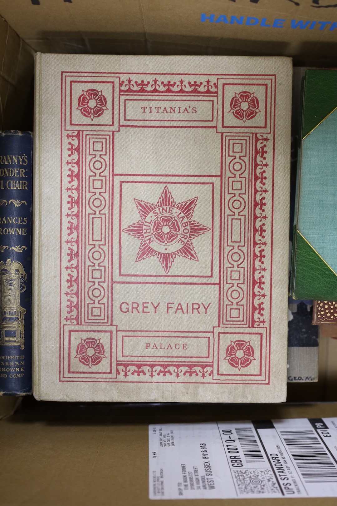 Mitford, Mary Russell - Our Village ..., one hundred illus. by Hugh Thomson; publisher's gilt-pictorial cloth, dark green e/ps., ge., cr.8vo. reprinted 1893; Kingsley, Charles - The Water-Babies ...